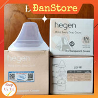 Nắp đậy núm ti hegen, cổ bình hegen màu xanh hồng xám chính hãng tại HN, HCM