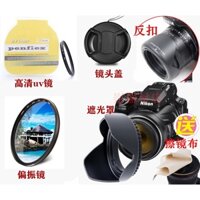 ♡Nắp Đậy Ống Kính Máy Ảnh nikon p900 p900s p1000 telephoto + Loa Che Nắng + Phân Cực + Ống Kính uv