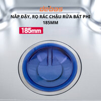 Nắp đậy, rọ rác chậu rửa bát bầu phi 185mm, nắp đậy khay inox gác bồn rửa bát