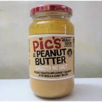 [NẮP ĐỎ (KO MUỐI) 380g] BƠ ĐẬU PHỘNG MỊN LẠT [New Zealand] PICS Peanut Butter Smooth No Salt (nvt)