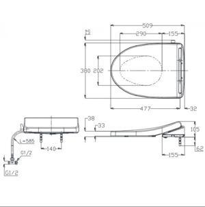 Nắp Eco-washer ToTo TCW1211A