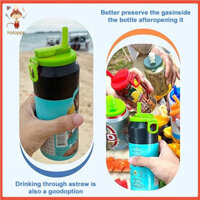 Nắp Haloppe cho lon Soda Nắp Soda có thể tái sử dụng chống tràn có ống hút silicon Hoàn hảo cho nước ép bia Giữ đồ uống của bạn tươi Fizzy