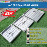 Nắp hố ga, bể nước ngầm Chống Nước vô hình kích cỡ 400x400 và 500x500 mm: Thẩm mỹ, Ngăn bụi bẩn & côn trùng.