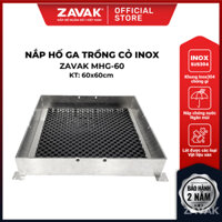 Nắp Hố Ga Trồng Cỏ 60x60cm ZAVAK MHG-60 Nắp Đậy Hố Ga Thoát Nước Sân Vườn Inox 304