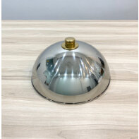 Nắp inox  đậy thức ăn núm trắng/ vàng