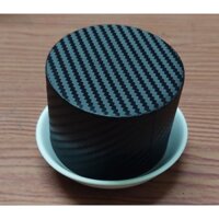nắp lắc tài xỉu/xí ngầu bọc decal 3d đen nhám/nắp tài xỉu bọc decal 3d nhám tặng dĩa lắc