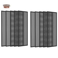 Nắp lỗ thông hơi sàn 4x10inch Từ tính - 10 gói Bộ lọc lỗ thông hơi Lưới màn hình Bộ lọc bụi Máy tính lỗ thông hơi cho gia đình