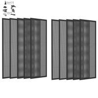 Nắp lỗ thông hơi sàn 4x10inch Từ tính - 10 gói Bộ lọc lỗ thông hơi Lưới màn hình Bộ lọc bụi Máy tính lỗ thông hơi cho gia đình