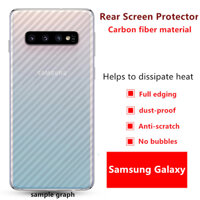 Nắp Lưng Bằng Sợi Bảo Vệ Màng Carbon 3D 1 Chiếc Bảo Vệ Màn Hình Phía Sau Mềm Cho Samsung Galaxy Note2/Note3/Note4/Note5/Note8/Note10/Note10 Pro/A60/A70/A90 (5G)/M30s Star Lite