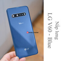 Nắp lưng cho LG V60 Xanh Blue kèm keo lưng,có khung kính camera