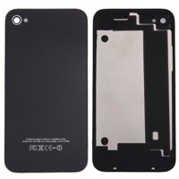 Nắp lưng kính cho iPhone 4 (Đen)
