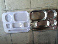 NẮP NHỰA ĐẬY KHAY CƠM INOX 5 NGĂN