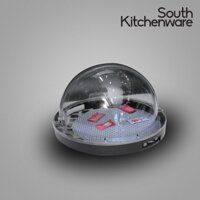 Nắp nhựa tròn + khay (cả bộ) dụng cụ nhà bếp, nhà hàng buffet