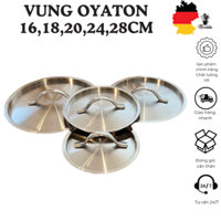 Nắp nồi Oyatton 16cm/18cm/20cm/24cm/28cm, nắp nồi inox 18/10, vung nồi inox, vung nồi, nắp chảo