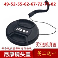 Nắp ống kính chống thất lạc tương thích cho máy ảnh DSLR 24-70 Nikon 18-55 18-140 52 55 67 72 77mm 82