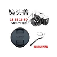 Nắp ống kính Fuji 58mm cho 18-55mm 15-45 52mm XT30 XT20 XA5 Xs10, phụ kiện máy ảnh