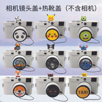 Nắp ống kính hoạt hình dễ thương 49mm, nắp hot shoe 58 52 55 tương thích với ống kính Sony 62 Fuji Nikon Canon [qs]