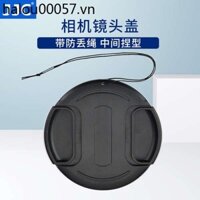 Nắp ống kính Jjc có dây chống mất giữa Pinch 37 40.5 43 46 49 52 55 58 62 67 72 77 82 95mm Thích hợp cho Canon Sony Fuji Olympus Panasonic