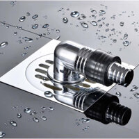 Nắp Ống Xả Máy Giặt Ngăn Mùi,Nắp ga đế thoát sàn Inox có lỗ khe cắm cút chia thoát nước máy giặt, cổ nối [ Giá Sỉ]