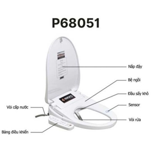 Nắp rửa bồn cầu điện tử Nikko P68051