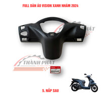 NẮP SAU TAY LÁI (BỢ CỔ)VISION 2023 MÀU ĐEN NHÁM ZIN HÃNG HONDA