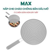 Nắp silicon đậy chảo khi chiên rán chống bắn dầu mỡ giúp đồ ăn giòn mà không bị bỏng size 28cm