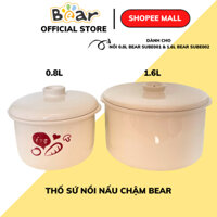 Nắp Sứ Và Lõi Thố Sứ Của Nồi Bear SUBE001 0,8L và SUBE002 1.6L - Phụ Kiện Thay Thế, Dự Phòng Cho Nồi Nấu Chậm