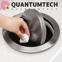 Nắp thùng rác QUANTUMTECH, Nắp đậy nắp đậy cân bằng mặt bàn tích hợp Nắp nắp nắp nắp, Thùng rác xoay bằng thép không gỉ âm trần vô hình có thể nắp thùng rác