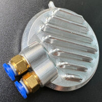 Nắp tròn CNC, Nắp cam CNC 3D có ống thông hơi và cảm biến nhiệt Fi cho xe Wave / Dream (có đầu cos)