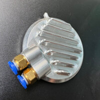 Nắp tròn CNC, Nắp cam CNC 3D có ống thông hơi và cảm biến nhiệt Fi cho xe Wave / Dream (có đầu cos)