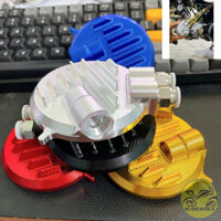 Nắp tròn CNC, Nắp cam CNC 3D có ống thông hơi và cảm biến nhiệt Fi cho xe Wave / Dream (có đầu cos)