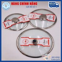 Nắp vung nồi chảo kính cường lực viền INOX LYCEN