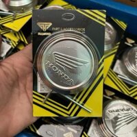 Nắp xăng CNC inox304 logo Honda - Ya, phụ kiện xe máy, đồ chơi xe máy