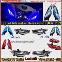 Nắp Xi Nhan Audi Mắt Cú Gắn Sẵn Led Gắn Honda Wave A/S/RS 100cc; Wave A 110cc; Wave 50cc (từ 2006 đến 2023)