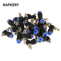 Napkery 20 Chiếc Van Điều Khiển Tốc Độ Lưu Lượng Không Khí, Ống OD 4mm M5 Đẩy Để Kết Nối Phụ Kiện, Van Điều Khiển Ống Đầu Nối Nhanh Bằng Khí Nén Ống Khí Và Dụng Cụ Khí Nén
