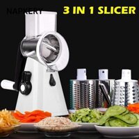 Napkery 3in1 Máy thái lát bằng thép không gỉ Máy tách rau củ Dụng cụ nhà bếp Máy xay thịt