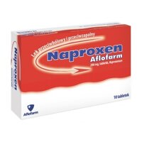 Naproxen 200mg, 10 viên: điều trị đau nhẹ ,trung bình: đau cơ và khớp như bong gân nhẹ, tổn thương sau tập thể dục và đau thắt lưng; đau bụng kinh.