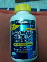 Naproxen 220 mg Chai/400 viên Mỹ