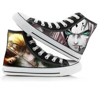 Naruto Anime Canvas Casual giày nam tăng chiều cao