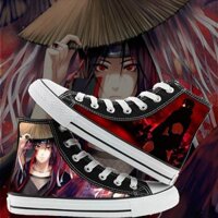 Naruto Anime Casual Cao Top Canvas giày nam tăng chiều cao