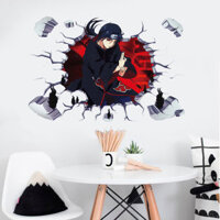 ✨Naruto Ba Chiều Dán Tường Naruto Lỗ Sasuke Hoạt Hình Anime Phòng Trẻ Em Kính Chống Thấm Nước Dán Tranh Trang Trí 25.1.18