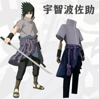 Naruto cosplay phục vụ Shippuden Uchiha Sasuke cos Set nhập vai Anime hai chiều