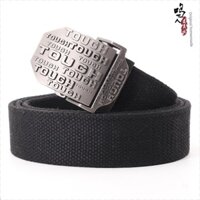 Naruto Da Hàng Câu Lạc Bộ QUA 3109 Thắt Lưng Vải Nam Phiên Bản Hàn Quốc Thanh Niên Sinh Viên Ngoài Trời Thường Ngày Quần Thắt Lưng Nữ Vải Mịn Khóa Kích Thước Lớn