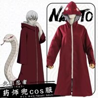 Naruto Filth Tái Sinh Y Học Master Pocket Cổ Tích Chế Độ Orochi Pocket cosplay Trang Phục Áo Khoác NARUTO Yakushi Kabuto cosplay trang phục áo choàng