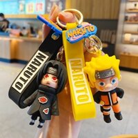 Naruto Móc Khóa Naruto Sasuke Kakashi Mặt Dây Chuyền Anime Búp Bê Quyến Rũ