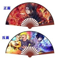 Naruto Naruto Sasuke Assassin 567 Anime Du Lịch Trực Tuyến Hàng Hóa 27cm 27cm Gấp Quạt Vải Lụa Tre Gỗ Quạt20250219