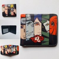 Naruto Ví Naruto Thế Hệ Thứ Tư Naruto Sasuke Kakashi Ninja Series Hàng Hóa PU Ví Đựng Tiền Xu