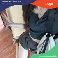 *NAS SIÊU PHẨM* 👉 Áo Croptop Nữ Đuôi Tôm Cúc Cài Cộc Tay Trơn 2 Màu #vanhfashion