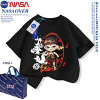 ✨Nasa Nezha 's Demon Boy Ma Ám Biển Áo Thun Ngắn Tay Nam Mùa Hè Nezha 2 Nửa Tay Anime Trẻ Em Hàng Hóa Quần Áo Đồng Thương Hiệu 25.3.26