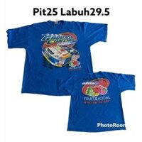 Nascar X Fruit Of the Loom Bản quyền 2004 Thẻ Vintage Pit25 Labuh29.5 Áo thun